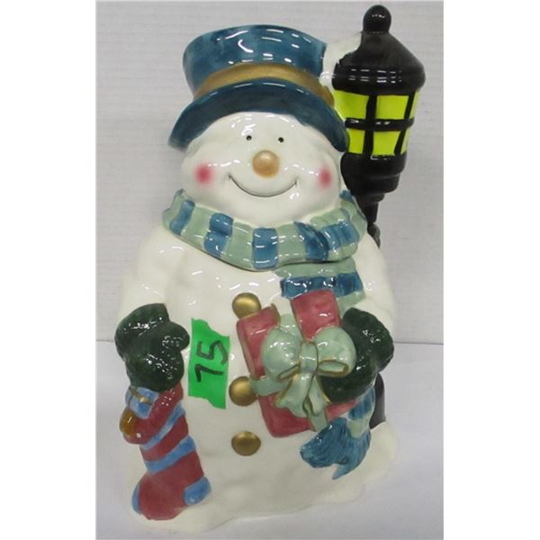 SNOWMAN COOKIE JAR