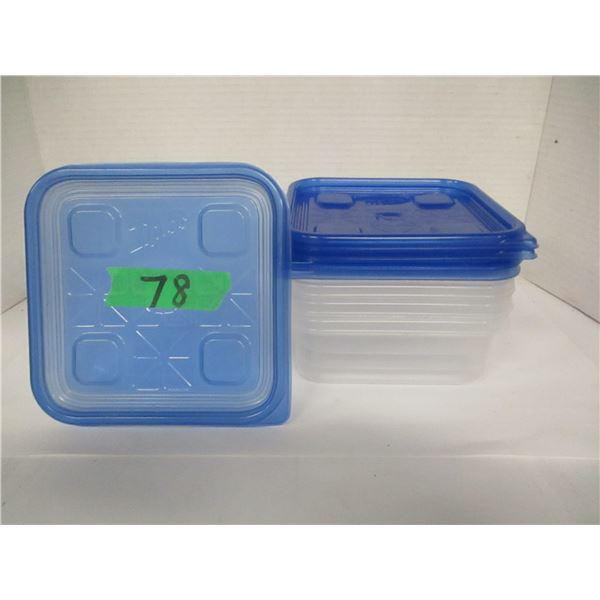 5 STORAGE UNITS C/W LIDS