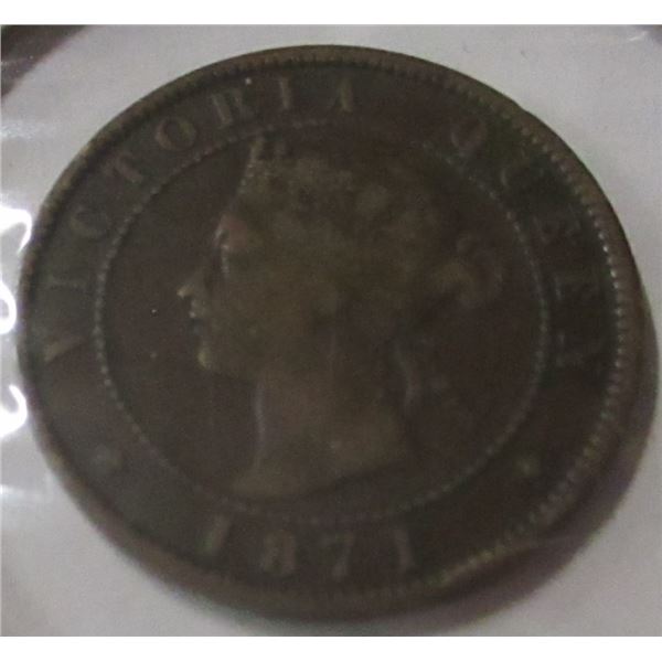 1871 PRINCE EDWARD ISLAND VICTORIAN LARGE PENNY