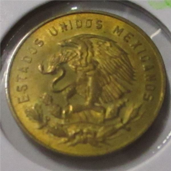 1965 UNCIRCULATED MEXICO CENTAVOS