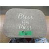 Image 1 : "BLESS THIS MESS" STORAGE CONTAINER C/W HAIR ACCESSORIES, DOG SHIRTS, ETC