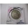 Image 2 : 1958 REPUBLIC OF GUATEMELA SILVER 25 CENTAVOS