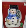 Image 1 : ESTATE:  10" SNOWMAN COOKIE JAR