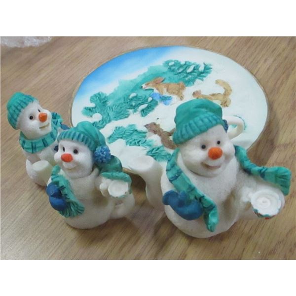 ESTATE:  SNOWMAN MINI TEA SET