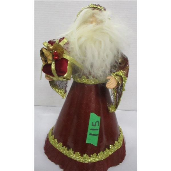 ESTATE:  2 SANTA TREE TOP ORNAMENTS