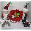 Image 1 : ESTATE:  2 ELF BASKET OF GIFTS