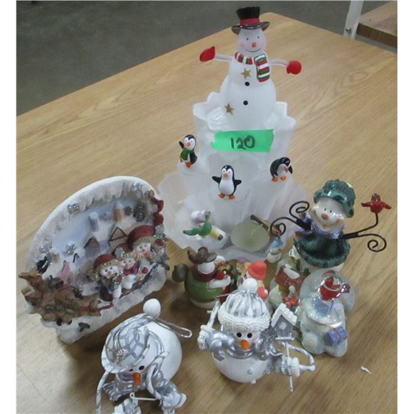 ESTATE:  FLAT C/W 6 CHRISTMAS ORNAMENTS