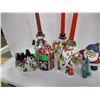 Image 2 : ESTATE:  FLAT C/W CHRISTMAS ORNAMENTS & CANDLE HOLDERS