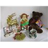 Image 1 : ESTATE:  BOX C/W ASSORTED CHRISTMAS ORNAMENTS