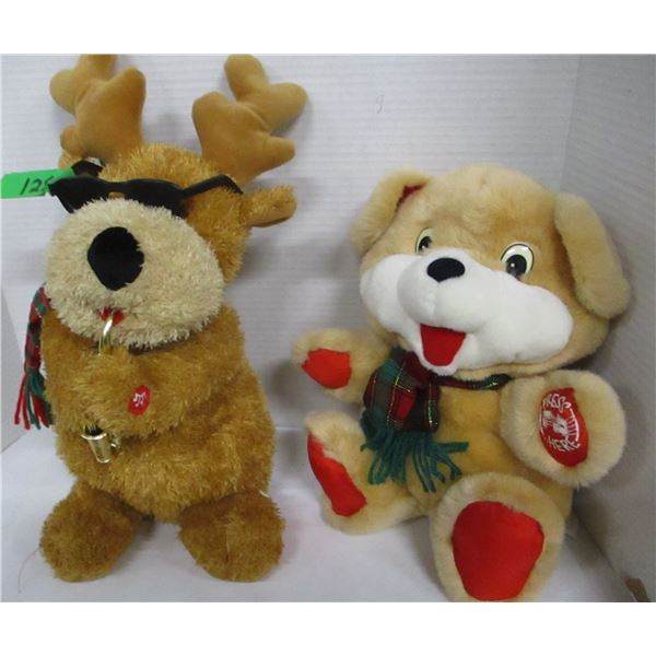 ESTATE:  ANIMATED STUFFED BEAR & REINDEER