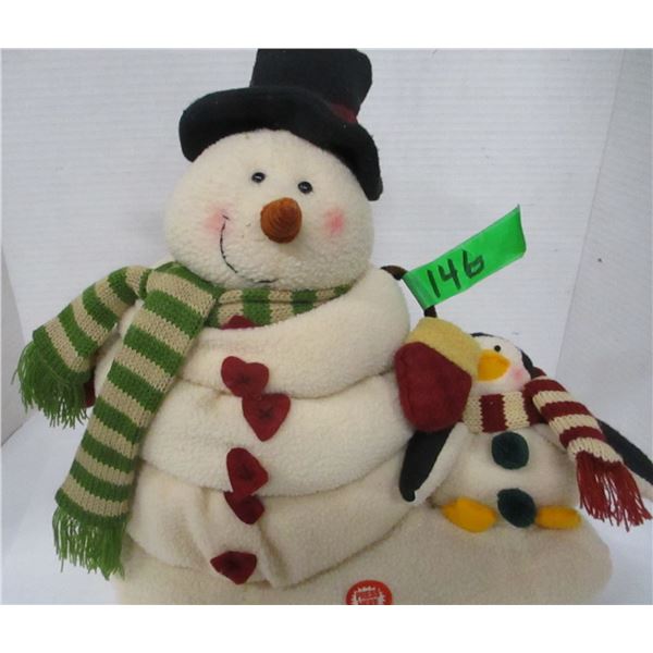 BATTERY OPERATED SNOWMAN