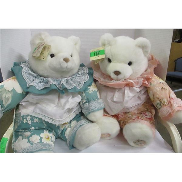 ESTATE:  2 LARGE PLUSH CREATION BEARS