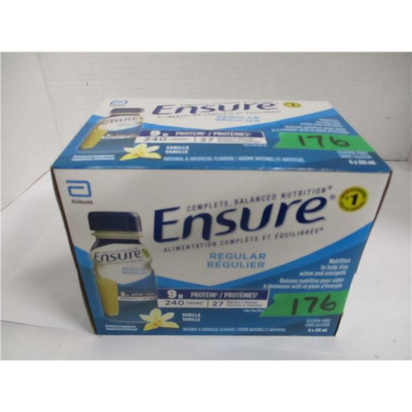 NEW:  REGULAR VANILLA ENSURE (6 X 235 ML) - BOX