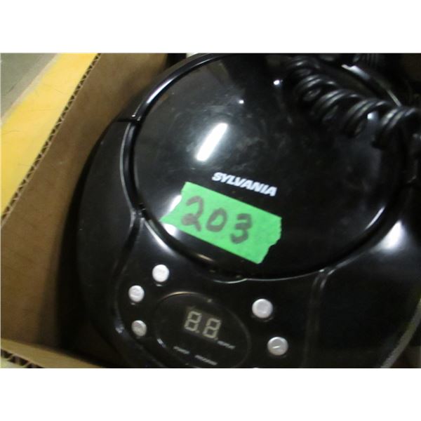 BOX C/W CD PLAYER, VIRTUAL REALITY GLASSES, ETC