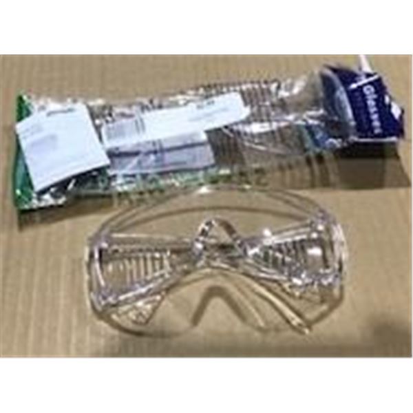 NEW:  CLEAR SAFETY GLASSES - PAIR
