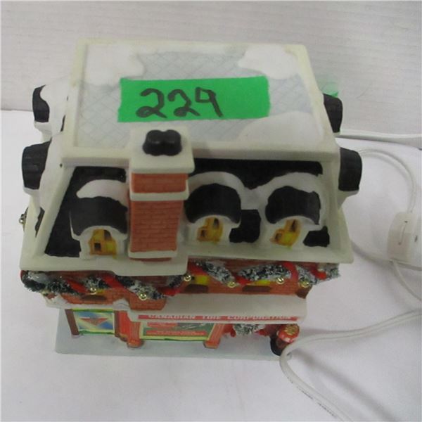 ESTATE:  LIGHTED HOUSE (WHITE ROOF; WORKING)