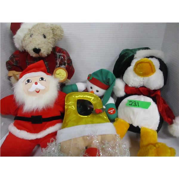 ESTATE:  BOX C/W APPROX 7 STUFFED TOYS