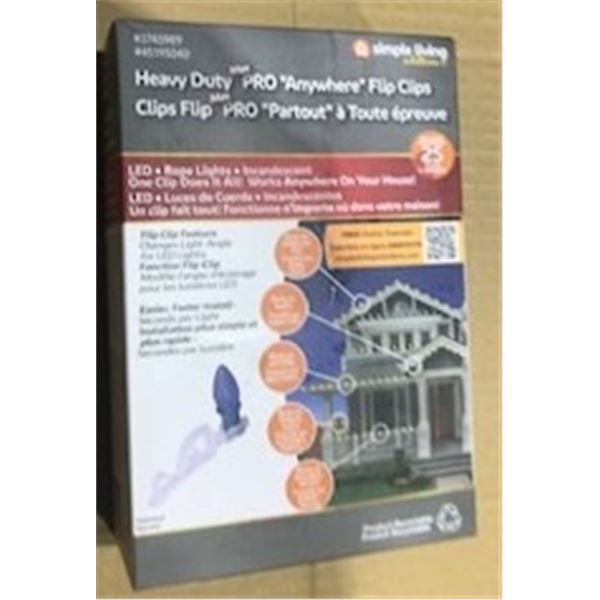 NEW:  25 PIECE ANYWHERE PRO FLIP CLIPS - BOX