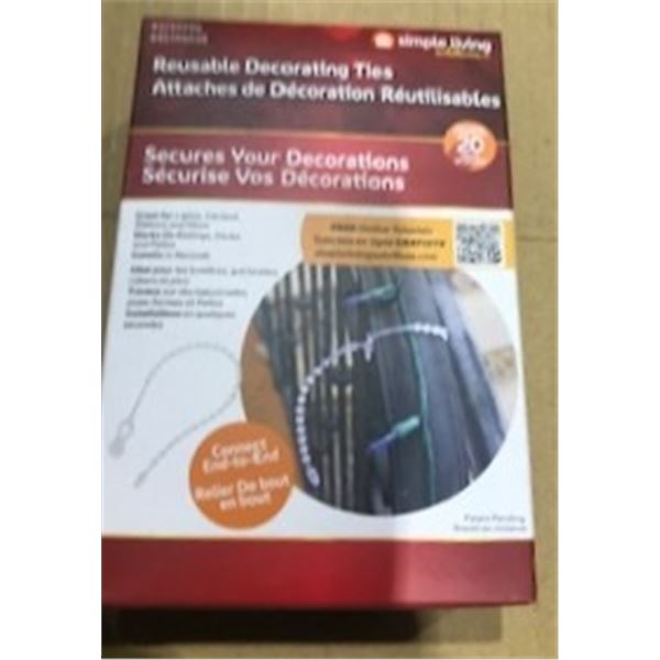 NEW:  REUSABLE DECORATIVE TIES