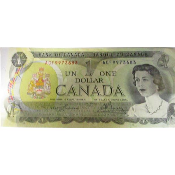 1973 CRISP UNCIRCULATED LAST OF CANADA $1 BILLS
