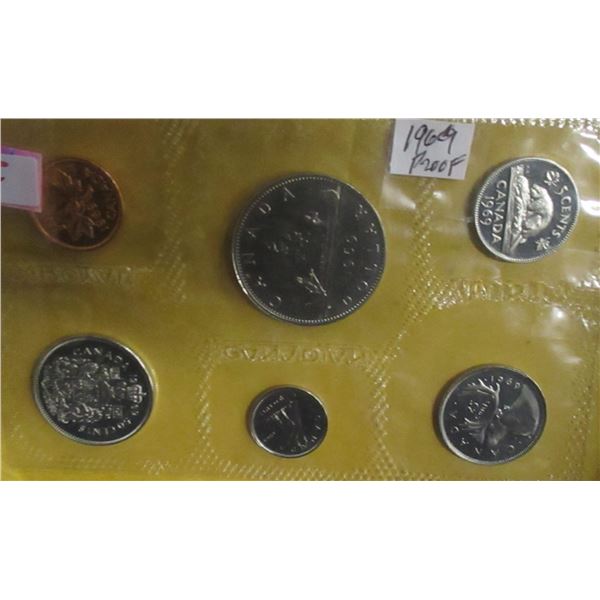 1969 PROOF CANADA MINT SEALED COIN SET