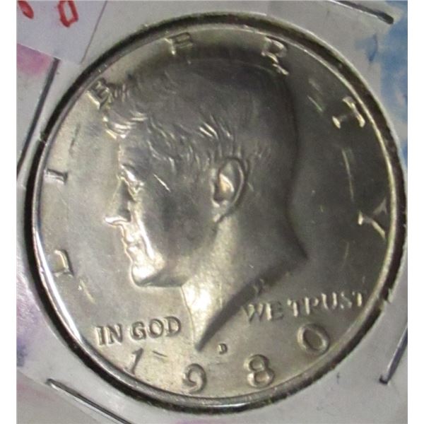 1980 USA KENNEDY HALF DOLLAR