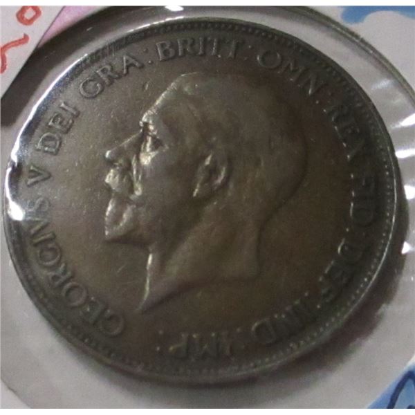 1934 KING GEORGE V LARGE PENNY TOKEN