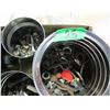Image 3 : BOX C/W PLUMBING SUPPLIES, 3 CANS MISC HARDWARE