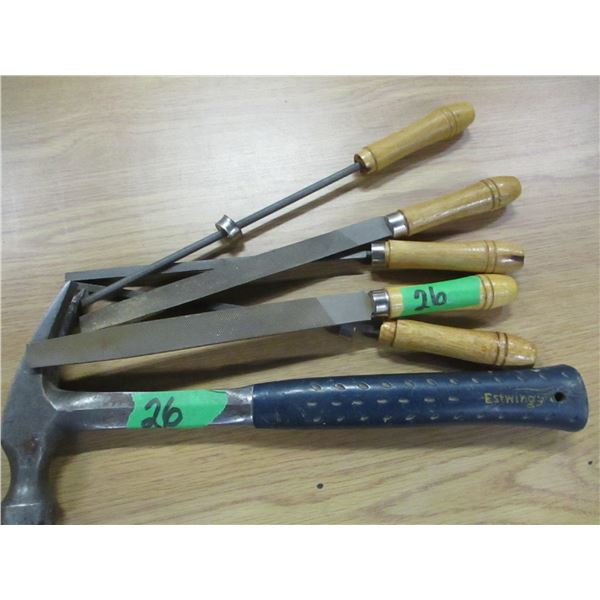 5 FILES, 1 EASTWING CLAW HAMMER