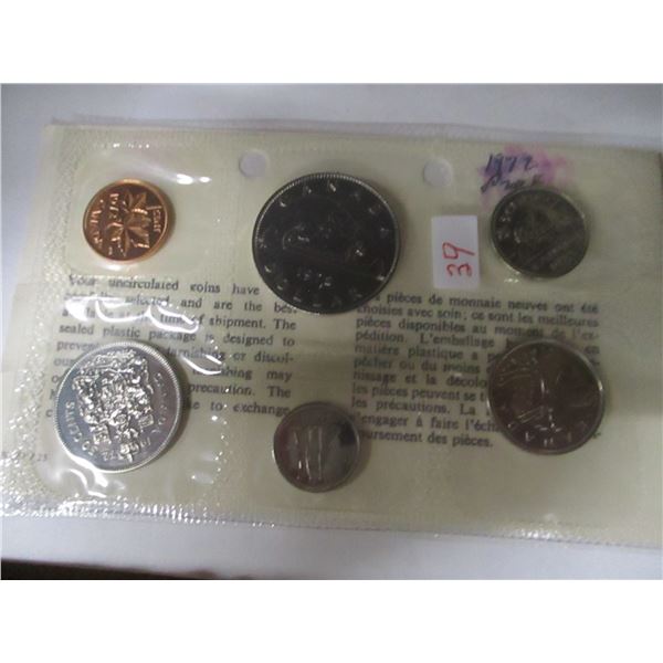 1972 PROOF CANADA MINT SEALED COIN SET
