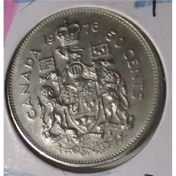 1976 CANADA HALF DOLLAR