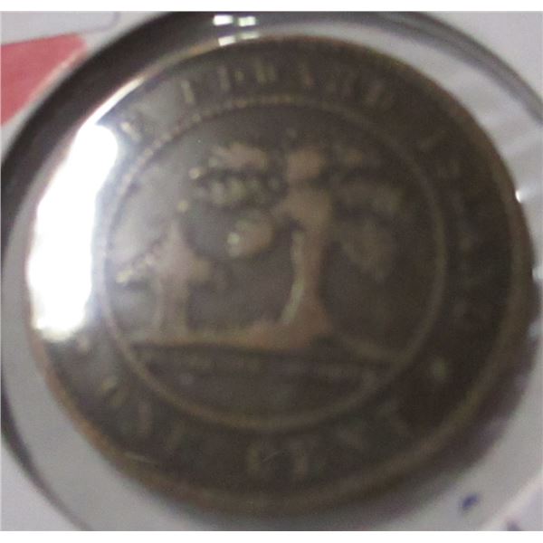 1951 AU CANADA KING GEORGE VI PENNY & 1871 VICTORIAN PENNY