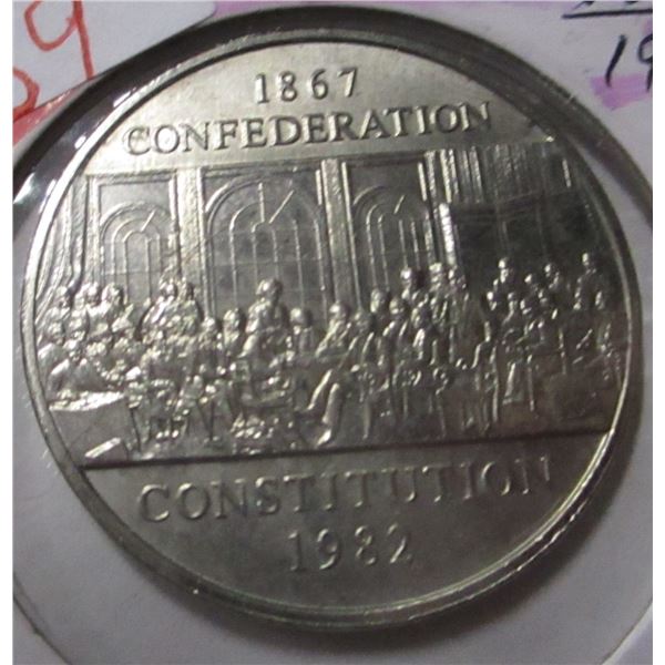 1867 - 1982 CH/BU CANADA CONSTITUTION DOLLAR