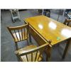 Image 1 : COLLECTABLE:  DROP LEAF TABLE C/W 3 CHAIRS