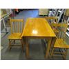 Image 3 : COLLECTABLE:  DROP LEAF TABLE C/W 3 CHAIRS