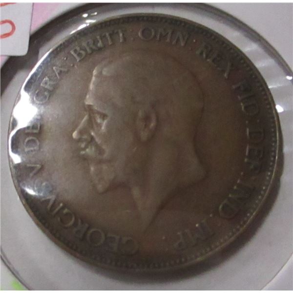 1929 KING GEORGE V LARGE PENNY TOKEN