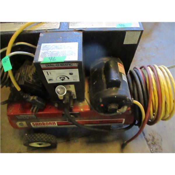 SANBORN COMPRESSOR (1 HP MOTOR; 115/230 V; 30 GALLON TANK)