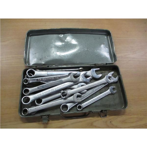 BOX C/W ASSORTED WRENCHES