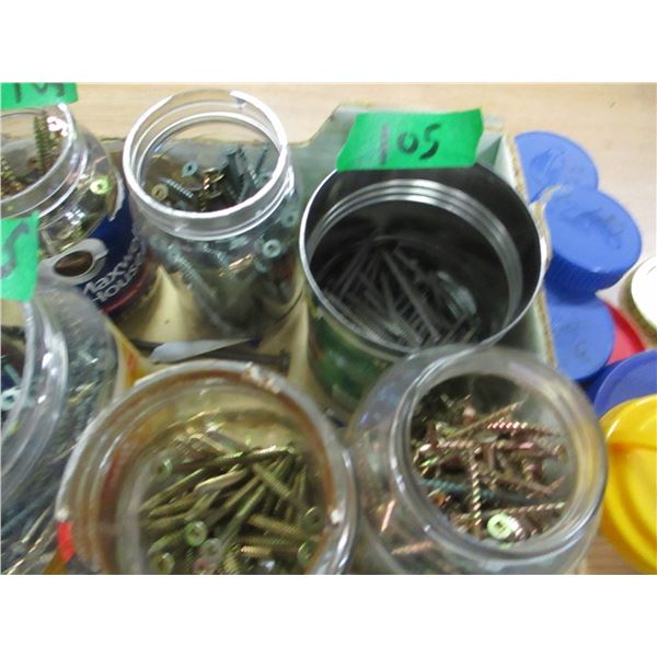 TRAY C/W ASSORTED SCREWS & BOLTS