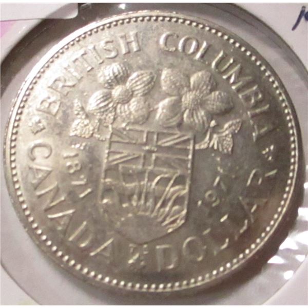 1871 - 1971 CANADA BRITISH COLUMBIA DOLLAR