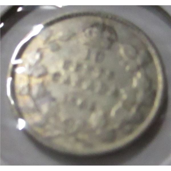 1906 CANADA KING GEORGE V SILVER DIME