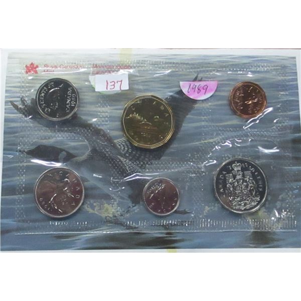 1989 PROOF CANADA MINT SEALED COIN SET