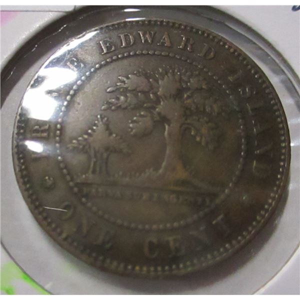 1871 PRINCE EDWARD ISLAND VICTORIAN LARGE PENNY