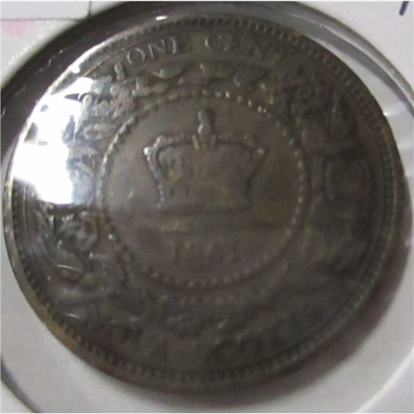 1861 VICTORIAN NOVA SCOTIA LARGE PENNY