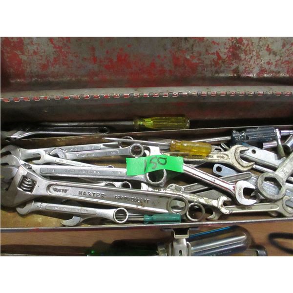 BLUE TOOLBOX C/W ASSORTED TOOLS