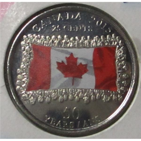2015 PROOF LIKE CANADA MAPLE LEAF QUARTER