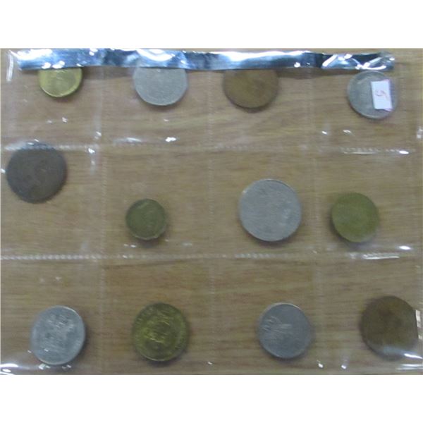 STOCK SHEET OF WORLD COLLECTABLE COINS