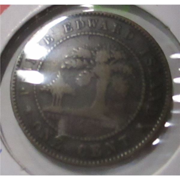 1871 PRINCE EDWARD ISLAND VICTORIAN LARGE PENNY