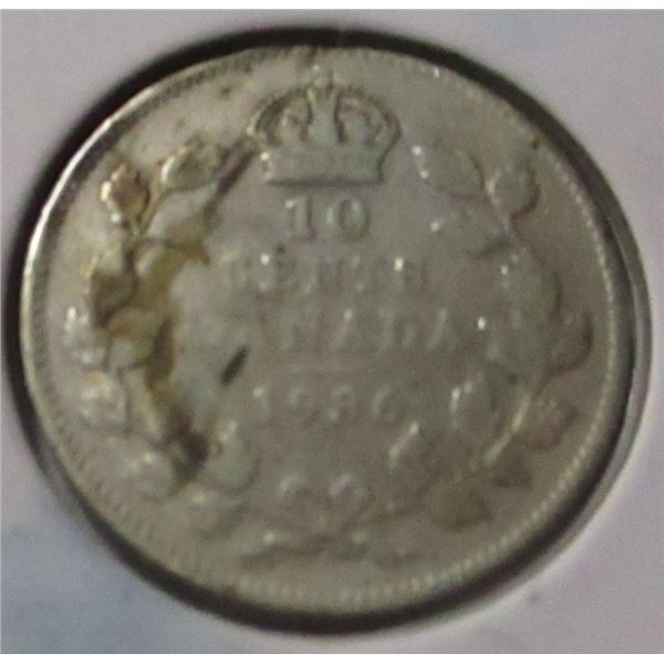 1936 CANADA KING GEORGE V SILVER DIME