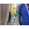 Image 7 : BIN C/W ROLLS OF RUBBER, WISK, WIRE BRUSH, ET